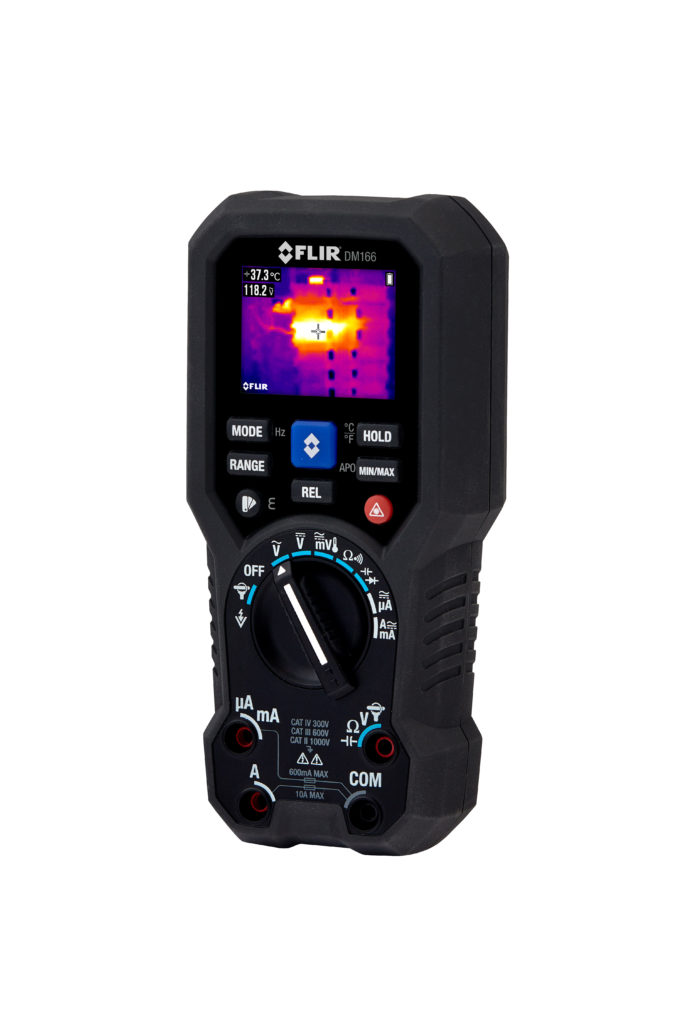 Digital multimeter and thermal imager combination