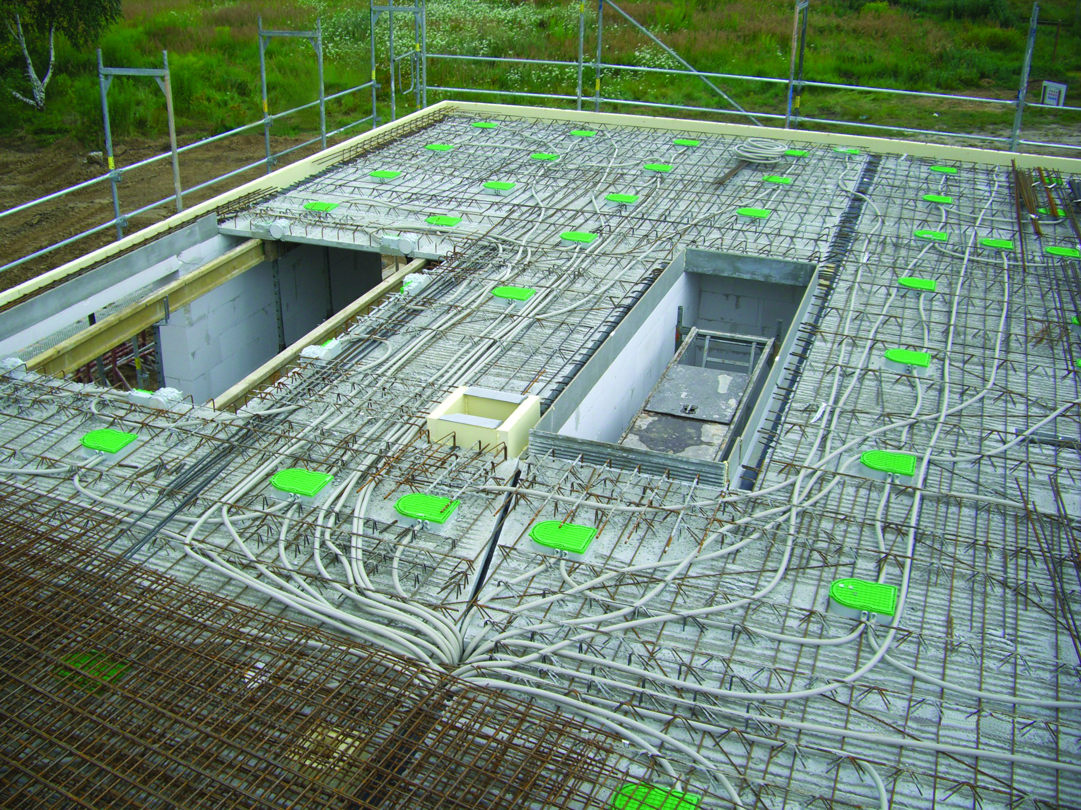 Managing electrical installation in precast concrete construction