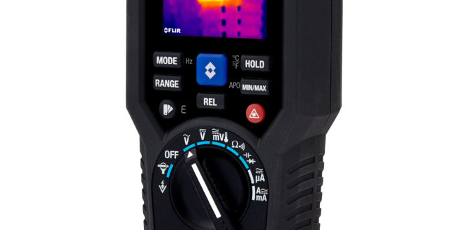 Digital multimeter and thermal imager combination