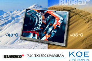 TFT display: KOE introduces 7.0-inch WXGA Rugged+