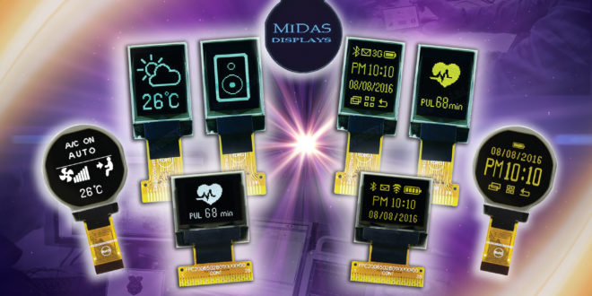 Micro OLED displays for hand-held, portable and wearable technology