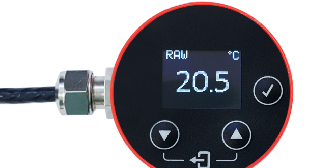 Infrared temperature sensor for industrial equipment