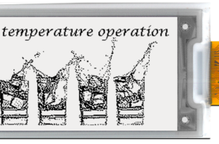 Low temperature e-paper displays suitable for dynamic labelling and signage in sub-zero conditions
