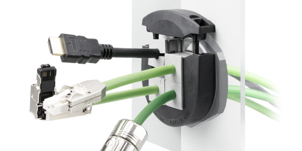 Waterproof gland takes cables with and without connectors Engineer