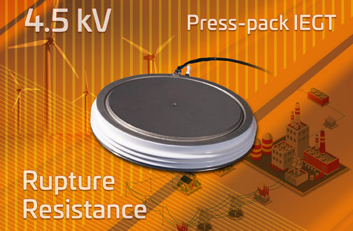 Toshiba develops 4.5kV press-pack IEGT with improved rupture resistance