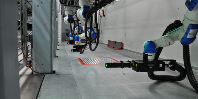 Aerodynamics: Robot measurement system puts wind tunnel testing into top gear