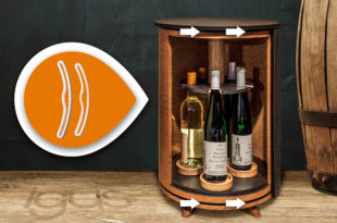 Stylish wine storage with 3D-printed parts