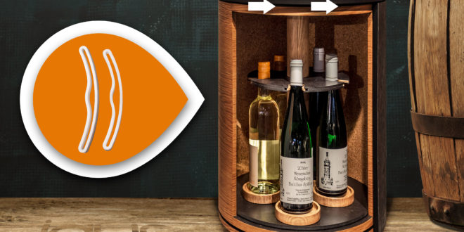 Stylish wine storage with 3D-printed parts