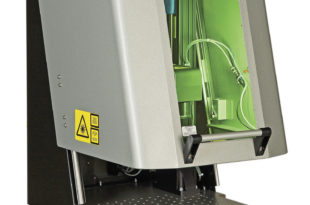 Compact laser marking workstation