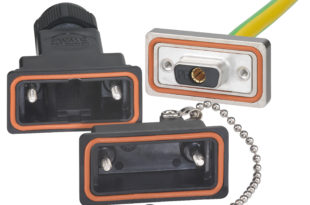 Waterproof connector provides IP66 and IP67 protection