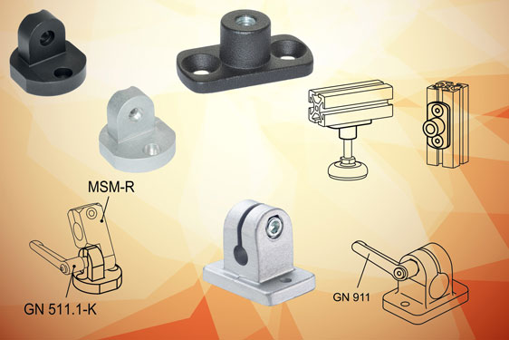 Profile compatible mounting components for aluminium frame machine ...