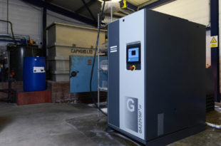 Compressor achieves 50% energy savings for quartz glass fabricator