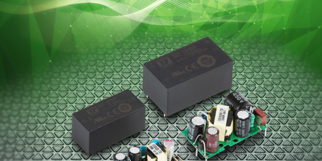 3W and 10W board-mount power supplies suit IoT applications