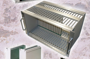 Subrack family conforms to DIN41494 and IEC60297