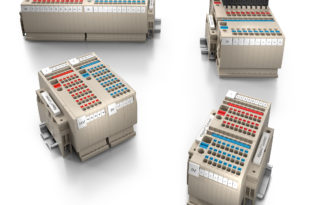 Terminal blocks feature the push in connection