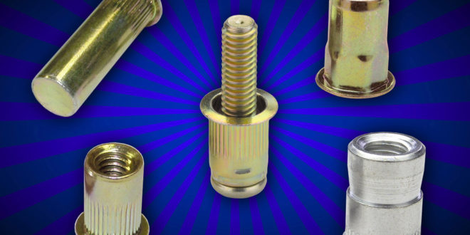 Blind threaded inserts provide permanent threads in thin sheet applications with one-sided access
