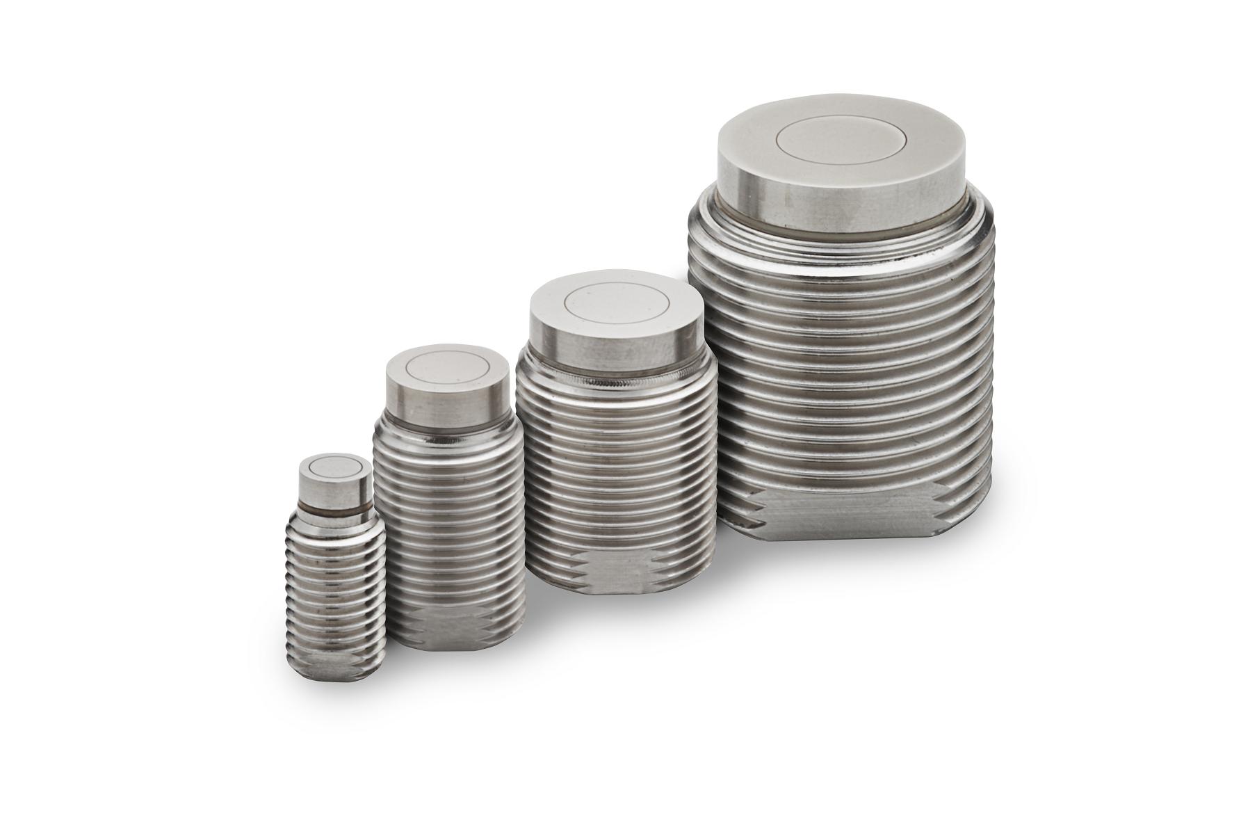 Capacitive displacement sensors with threaded bodies simplify mounting