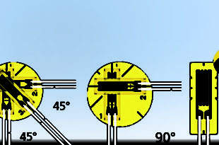 Strain gauges for high temperatures of up to 350°C