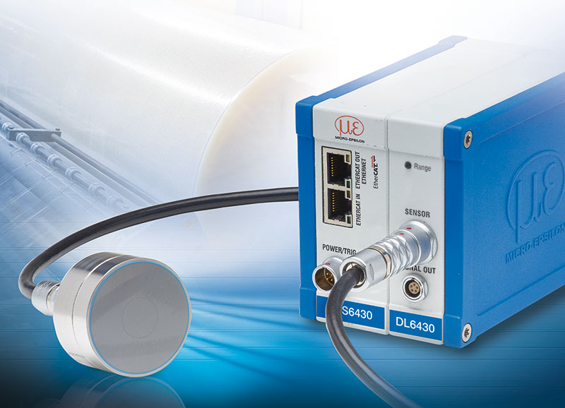 Combination sensor enables noncontact, onesided thickness