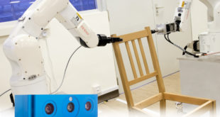 Robot imitates human vision