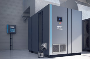 High-efficiency oil-injected screw compressor