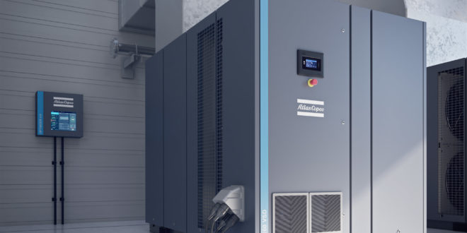 High-efficiency oil-injected screw compressor