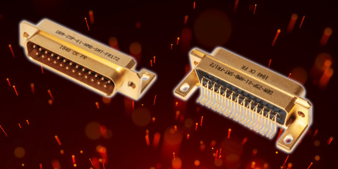 SMT D-Sub connectors for space applications