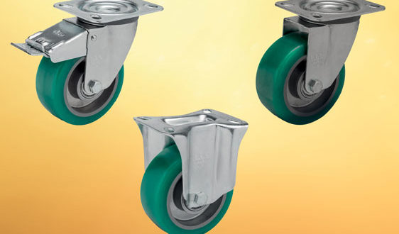 Soft polyurethane wheeled castors