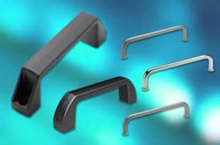 Bridge handles provide one-handed operation of doors, draws, access panels