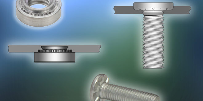 Self-clinching nuts and studs for use in high-strength thin steel sheets