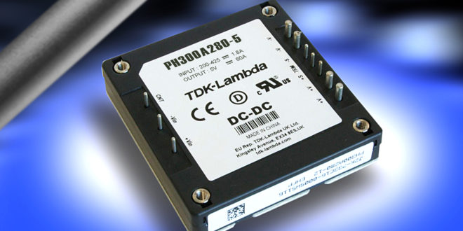 5V 60A DC-DC converter accepts a 200 to 425V input