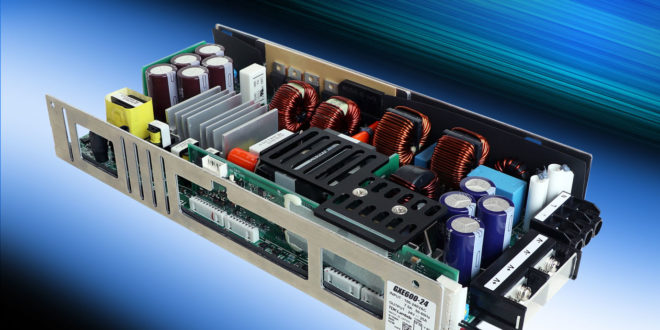 600W AC-DC power supplies have industrial and medical safety certifications