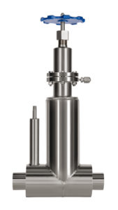 Thermally efficient valves for ultra-cold industrial gas cryogenic applications