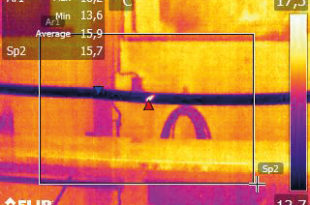 Pinpointing cable faults with thermal imaging