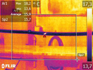 Pinpointing cable faults with thermal imaging
