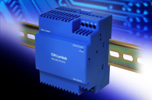 Low profile 88W DIN rail power supply conforms to Class 2 and Class II standards