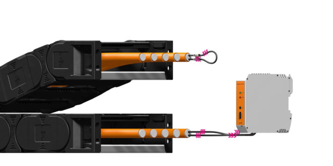 Enabling intelligent monitoring of moving cables in smart factories