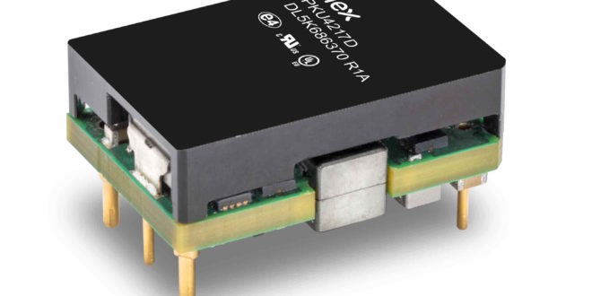 260W DC-DC converter in a sixteenth-brick footprint