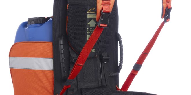 Fire-fighting: Foam Buddy backpack carries 20-25 litre can of foam concentrate