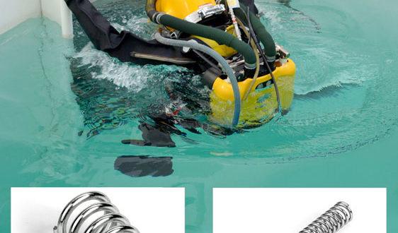 Custom valve springs supports saturation diving safety