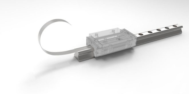 Hannover Messe 2019 : Cover strip for profiled guide rails reduces mounting times by up to 90%﻿