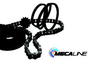 Power transmission: Mecaline features electric motors, gearboxes, chain drives, belts and couplings