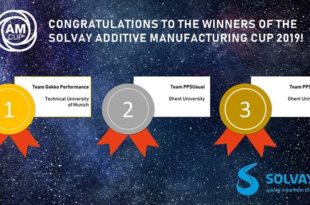 Solvay announces winners of Additive Manufacturing (AM) Cup 2019