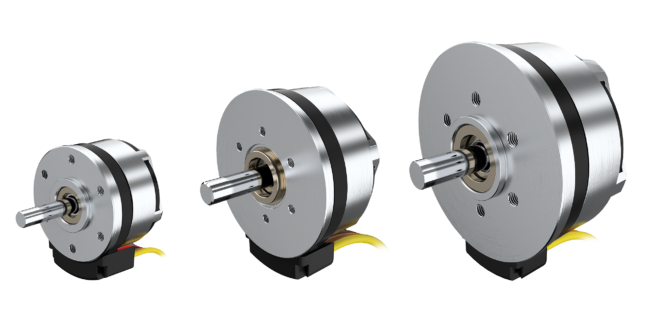 Motors provide low-to-medium speed options for applications that require a high torque in short design