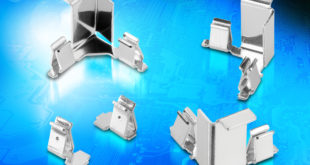 EMI/RFI Shield clips for space-constrained electronic designs