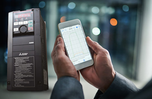 Free App provides convenient monitoring of Mitsubishi Electric inverters