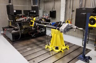 Highly configurable test system adapts to any torque transfer device geometry