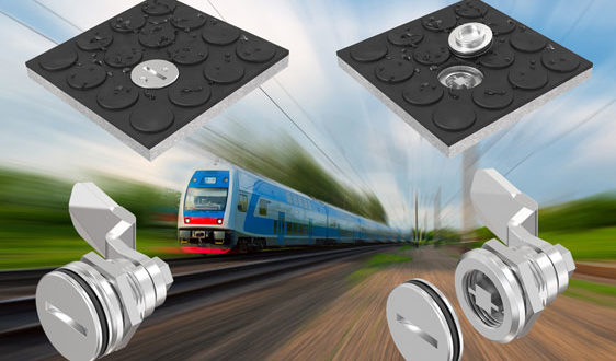 Sealed quarter-turn option for floor and ground latches in railway situations