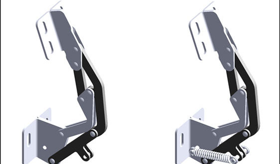 Sprung and unsprung concealed PINET hinges