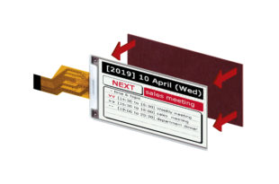Resin boards for e-paper displays enable screen operation in demanding conditionsPervasive Displays’ line of rugged black, white and red displays – the 3.7-inch, 4.2-inch, 4.37-inch and 7.4-inch models – include a resin board attached to the glass substrate to protect the screen from breaking when bumped, dropped or knocked